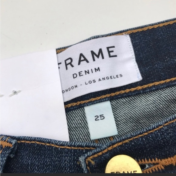Brand New with Tags…Frame Jeans Le High Straight Snap Away Denim 25 - Picture 6 of 7